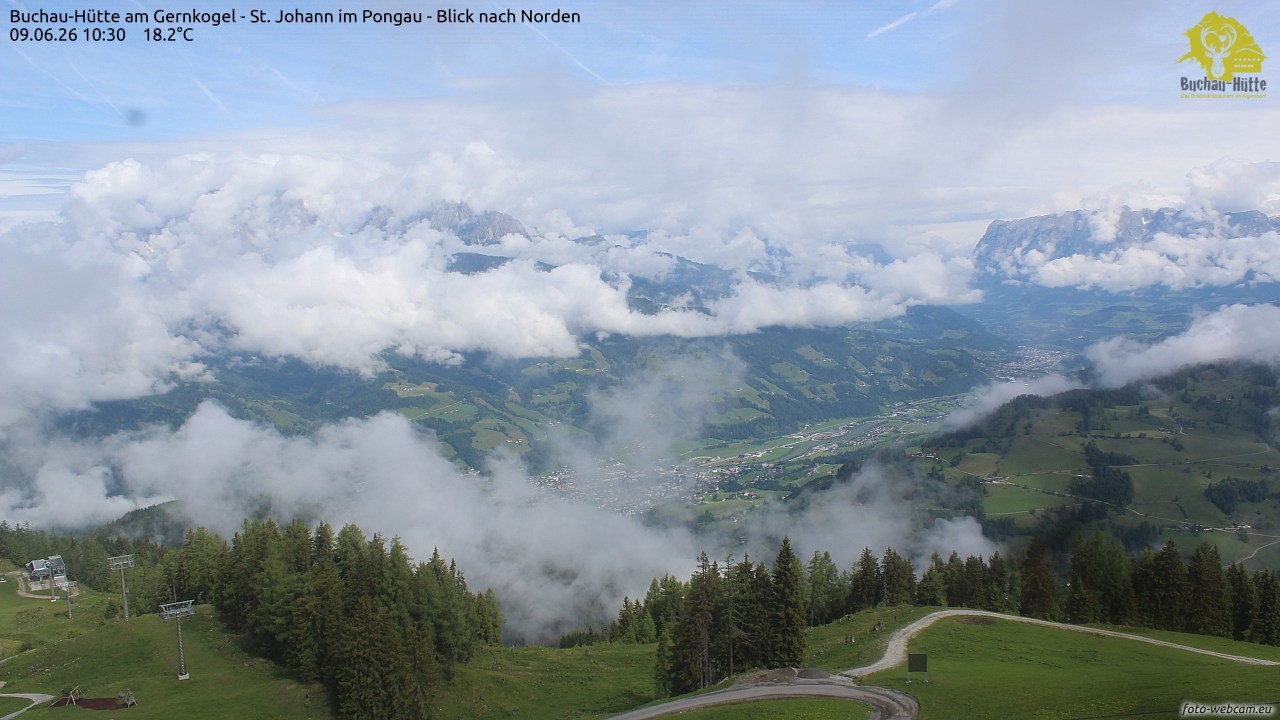 Archiv Foto Webcam Buchau-Hütte am Gernkogel - St. Johann
