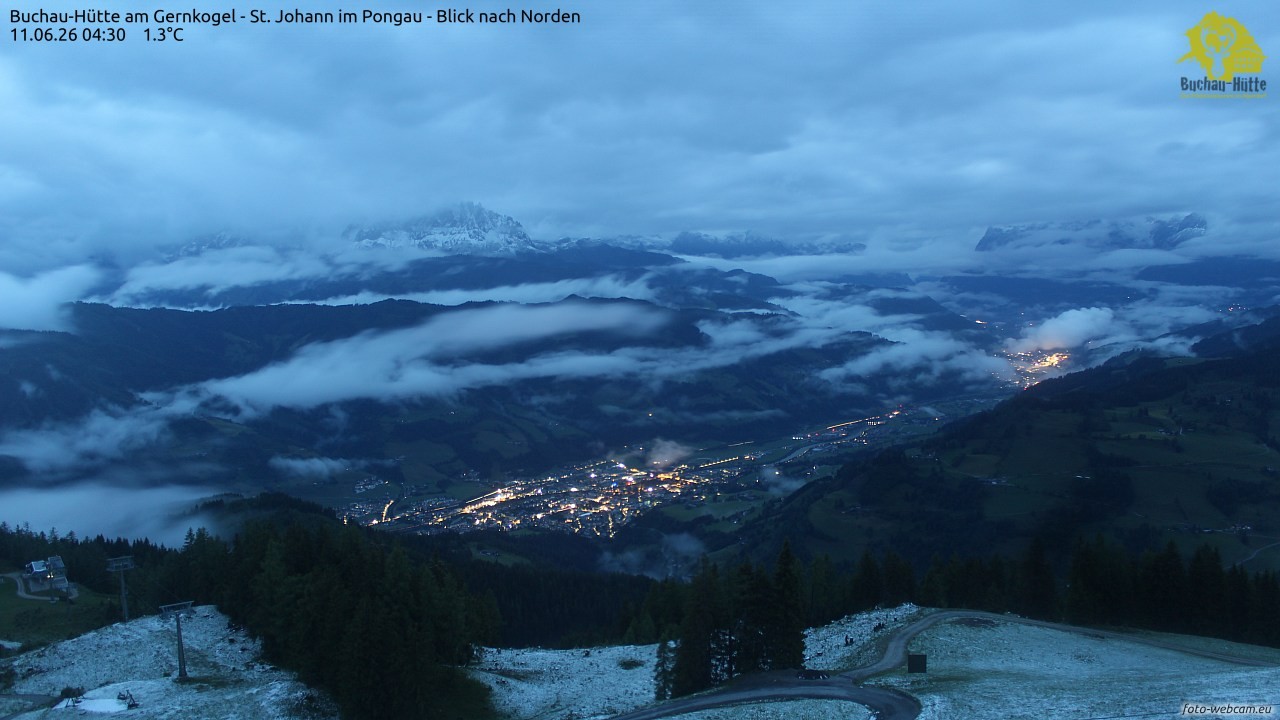 Archiv Foto Webcam Buchau-Hütte am Gernkogel - St. Johann