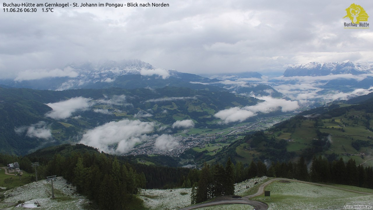 Archiv Foto Webcam Buchau-Hütte am Gernkogel - St. Johann