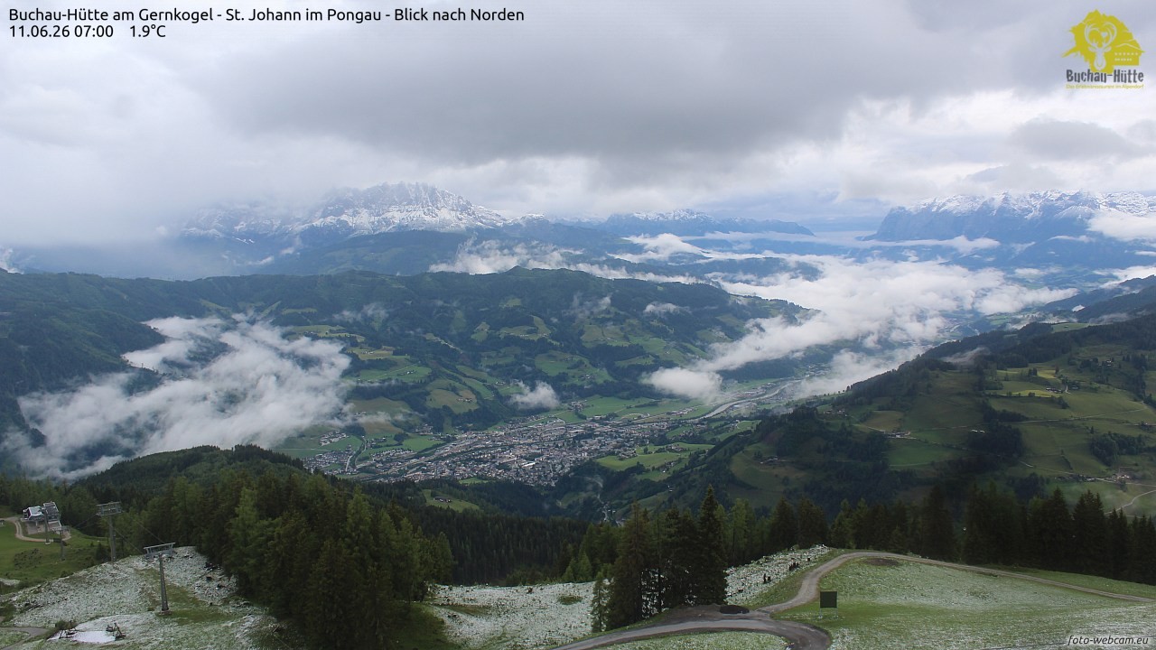 Archiv Foto Webcam Buchau-Hütte am Gernkogel - St. Johann