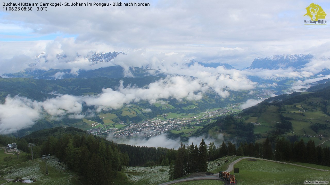 Archiv Foto Webcam Buchau-Hütte am Gernkogel - St. Johann