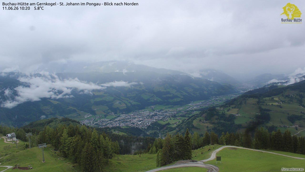 Archiv Foto Webcam Buchau-Hütte am Gernkogel - St. Johann