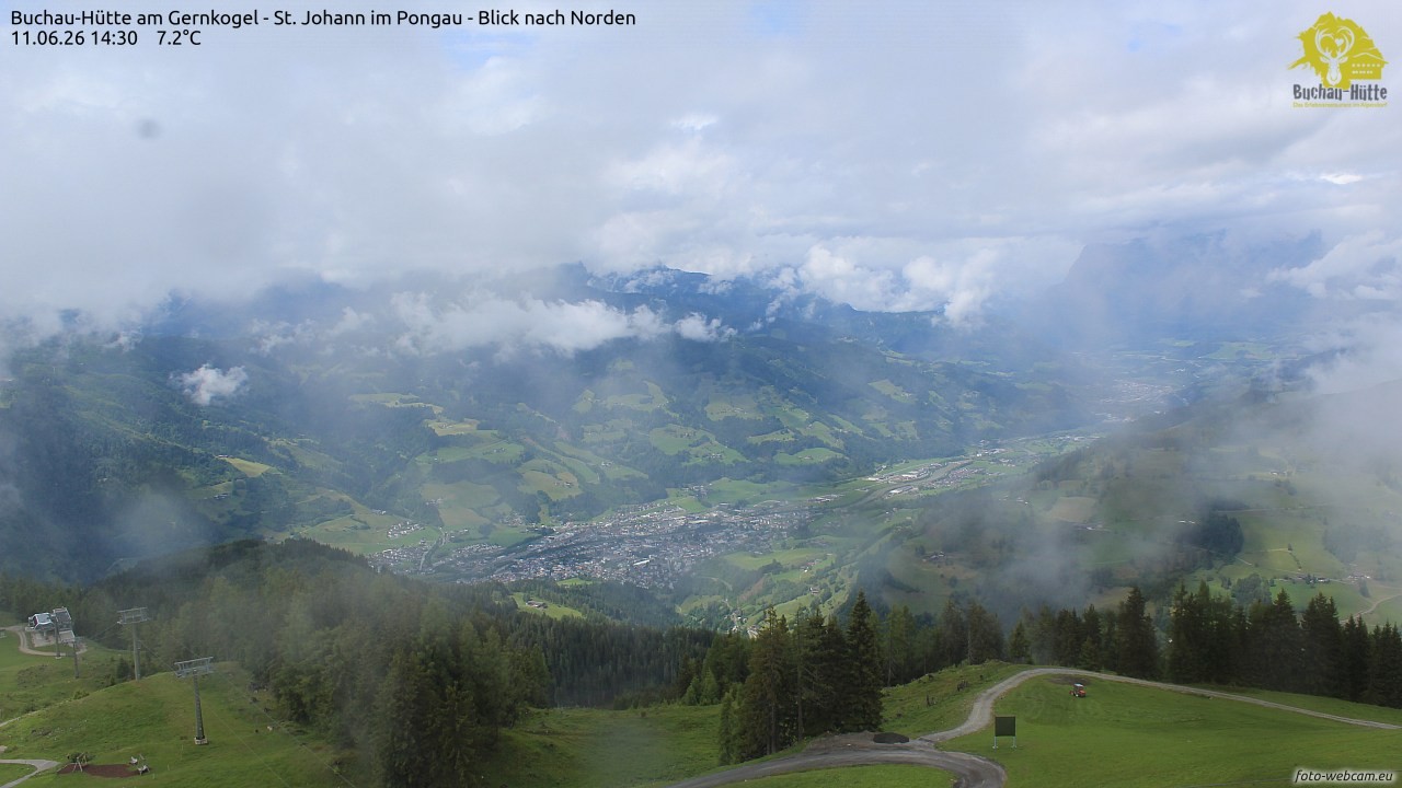 Archived image Webcam Gernkogel - View to the North