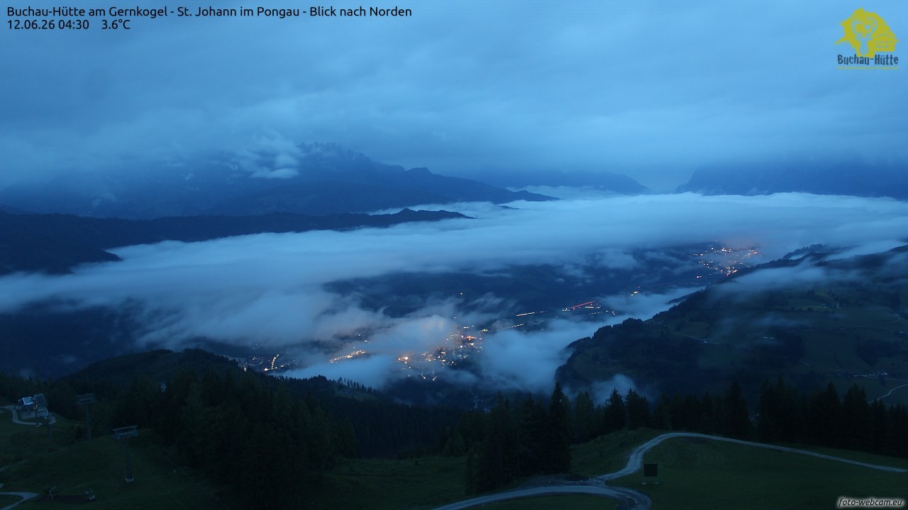 Archiv Foto Webcam Buchau-Hütte am Gernkogel - St. Johann