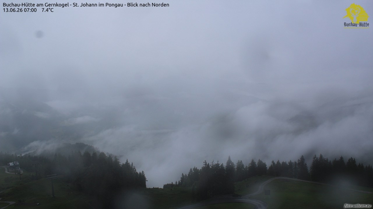 Archived image Webcam Gernkogel - View to the North