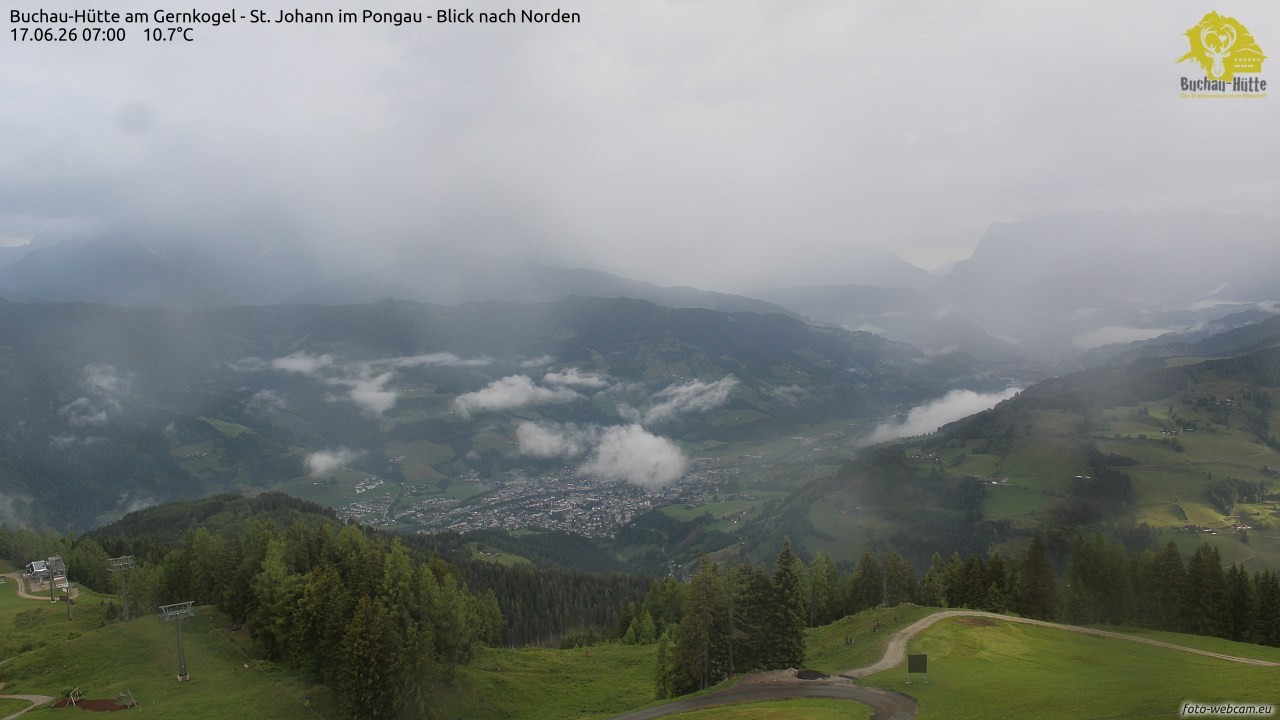 Archived image Webcam Gernkogel - View to the North
