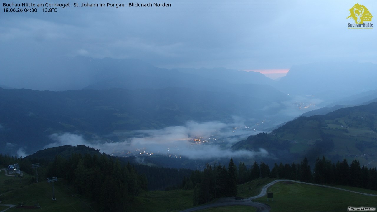 Archiv Foto Webcam Buchau-Hütte am Gernkogel - St. Johann