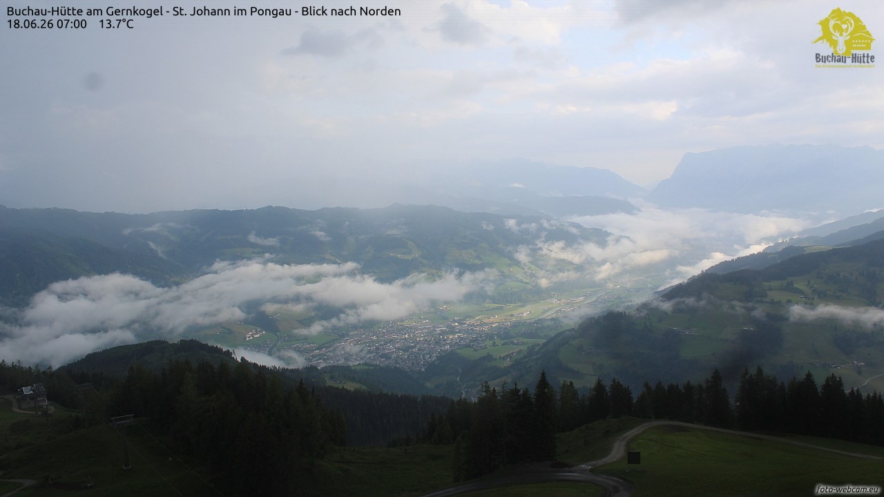 Archiv Foto Webcam Buchau-Hütte am Gernkogel - St. Johann