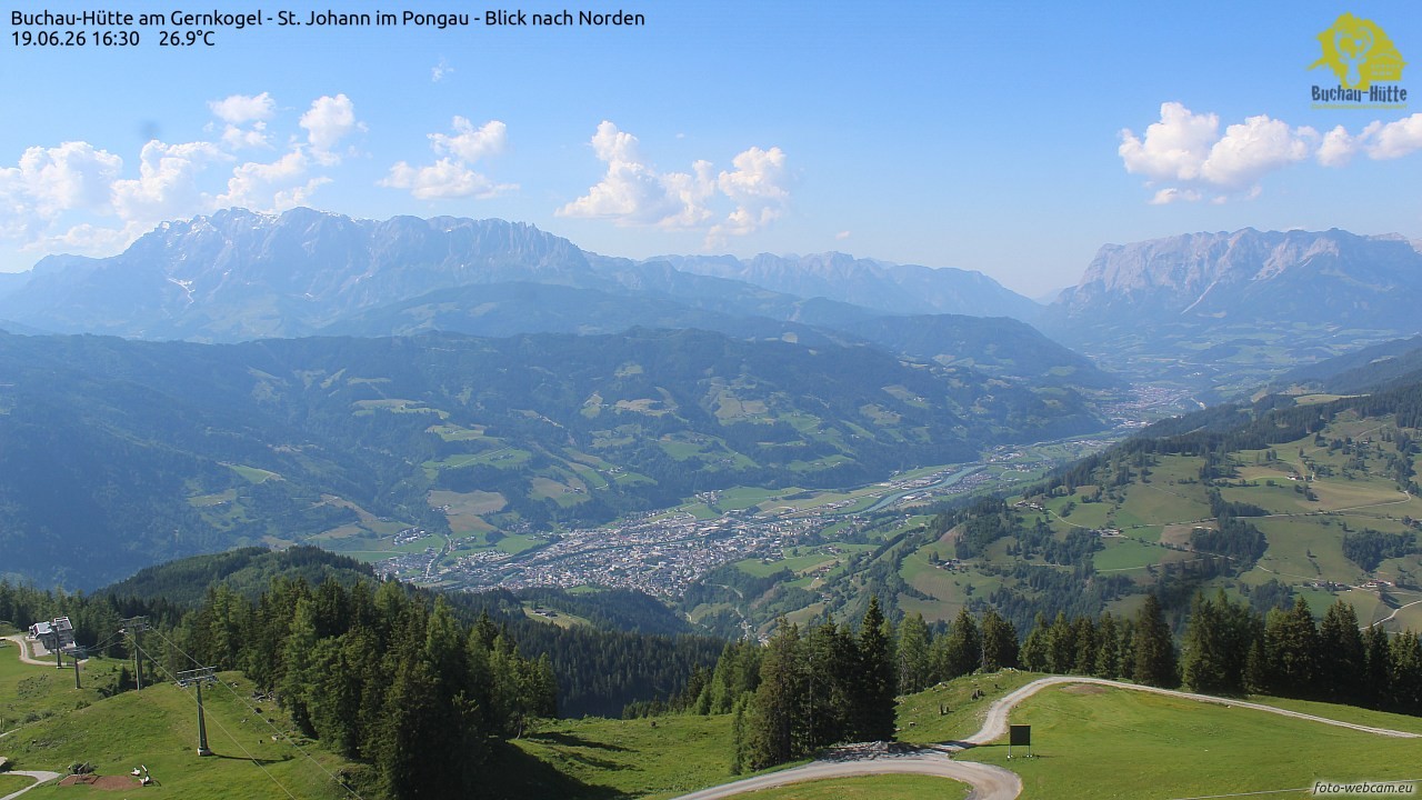 Archived image Webcam Gernkogel - View to the North