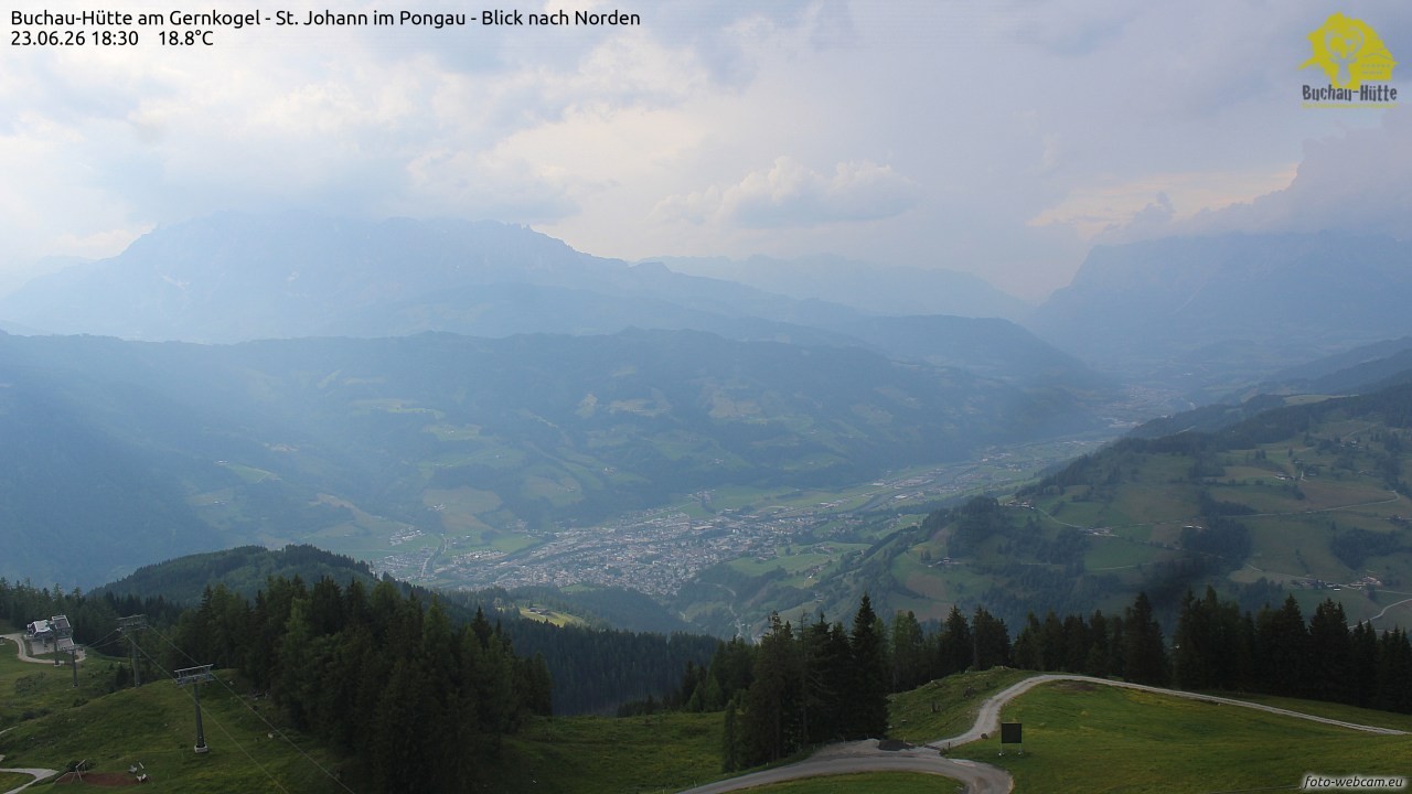 Archiv Foto Webcam Buchau-Hütte am Gernkogel - St. Johann