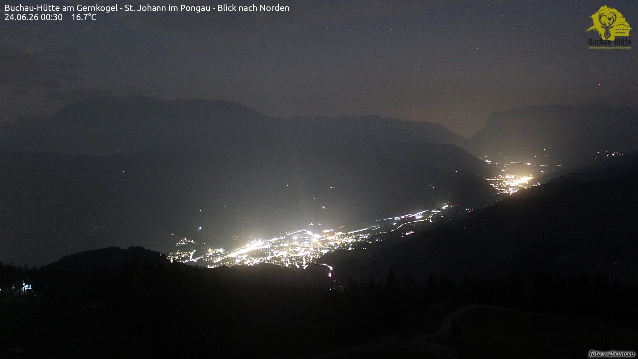 Archiv Foto Webcam Buchau-Hütte am Gernkogel - St. Johann