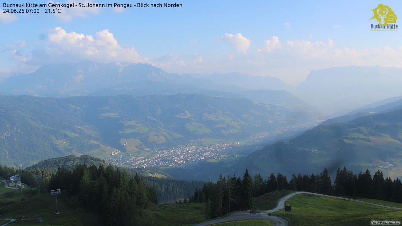 Archiv Foto Webcam Buchau-Hütte am Gernkogel - St. Johann