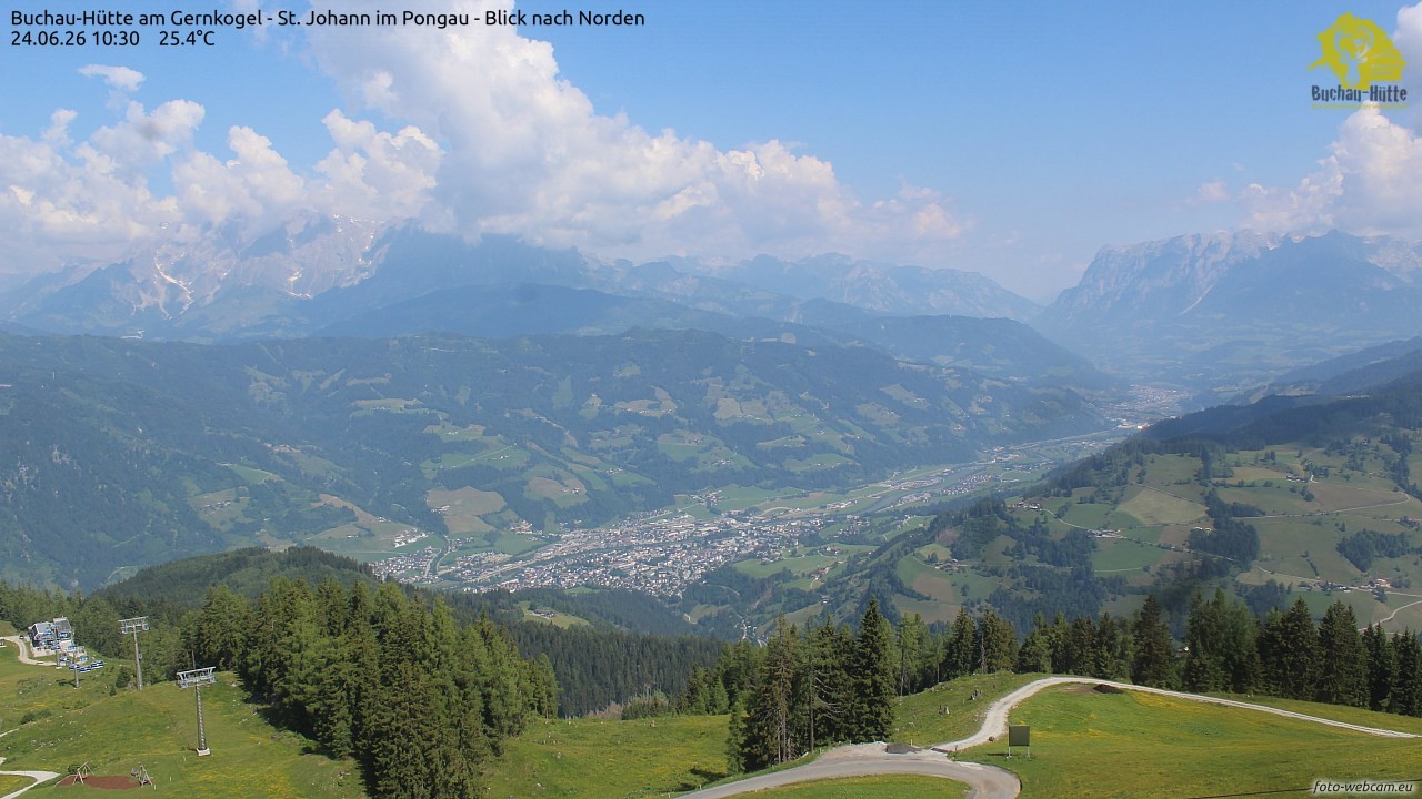 Archived image Webcam Gernkogel - View to the North