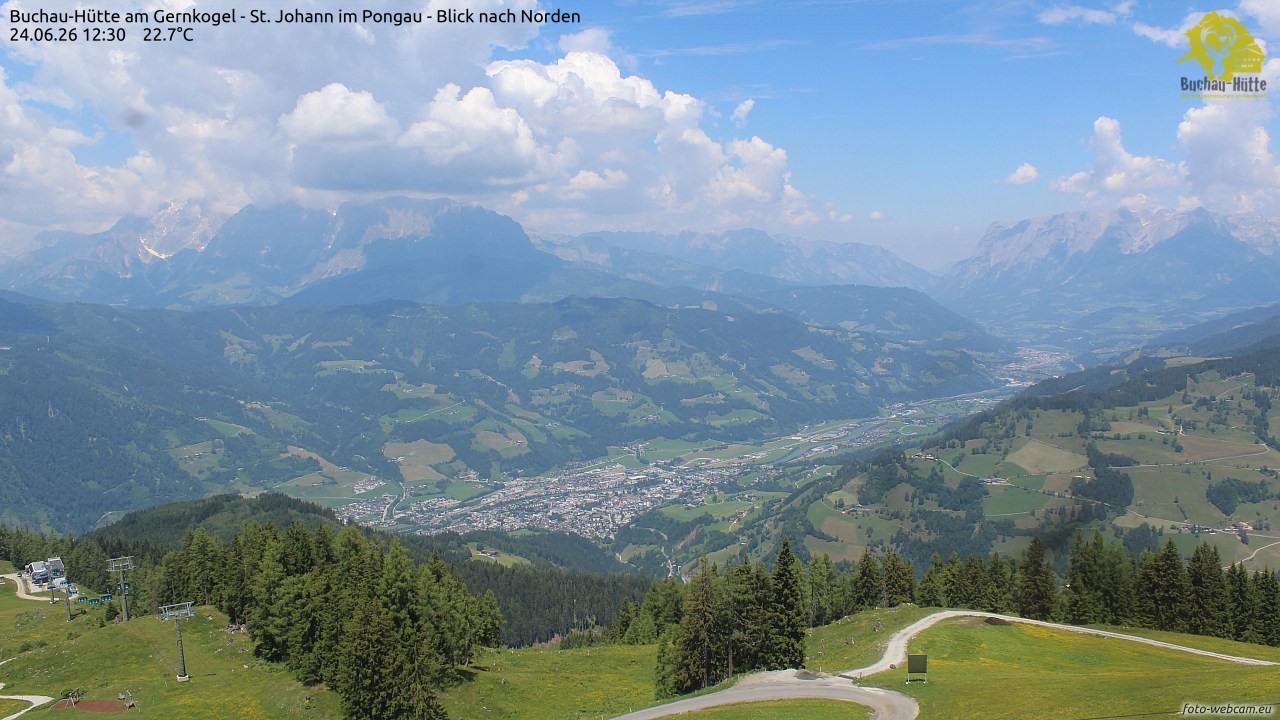 Archived image Webcam Gernkogel - View to the North