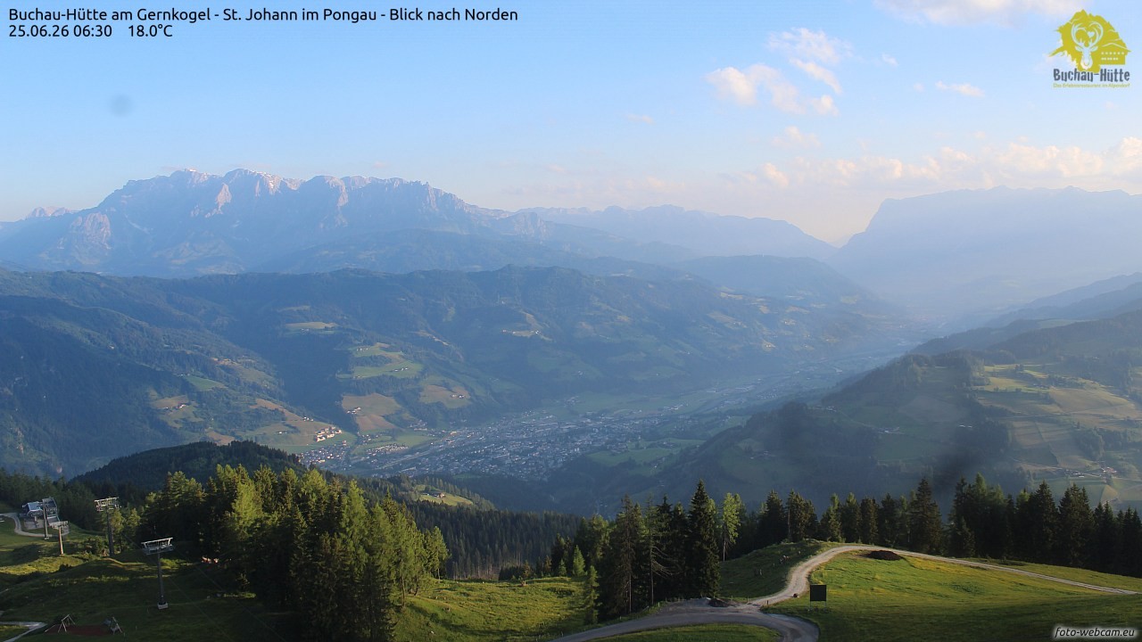 Archiv Foto Webcam Buchau-Hütte am Gernkogel - St. Johann