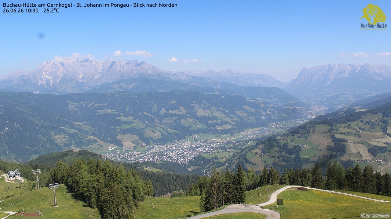 Archived image Webcam Gernkogel - View to the North