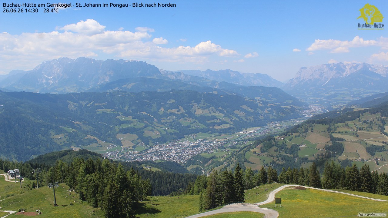 Archived image Webcam Gernkogel - View to the North
