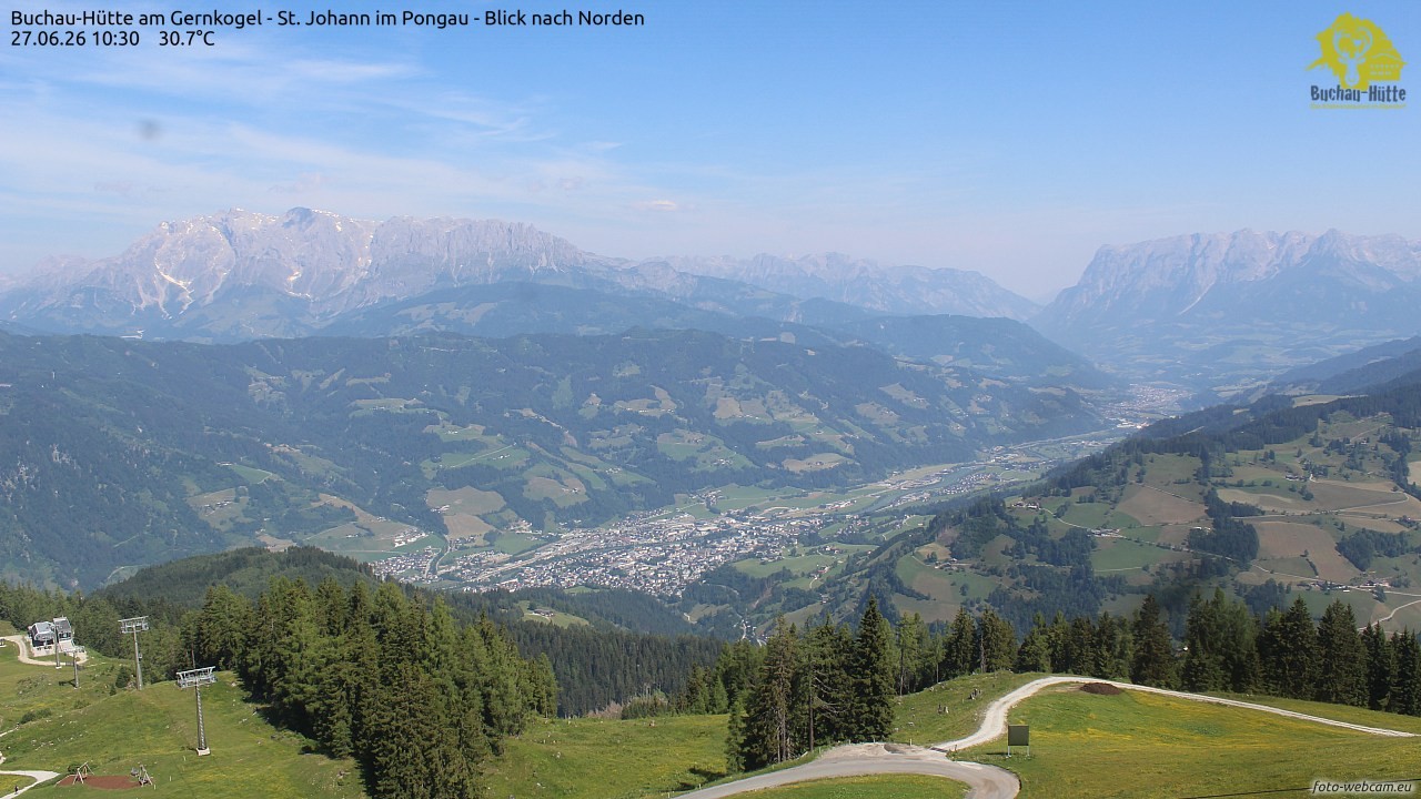 Archived image Webcam Gernkogel - View to the North