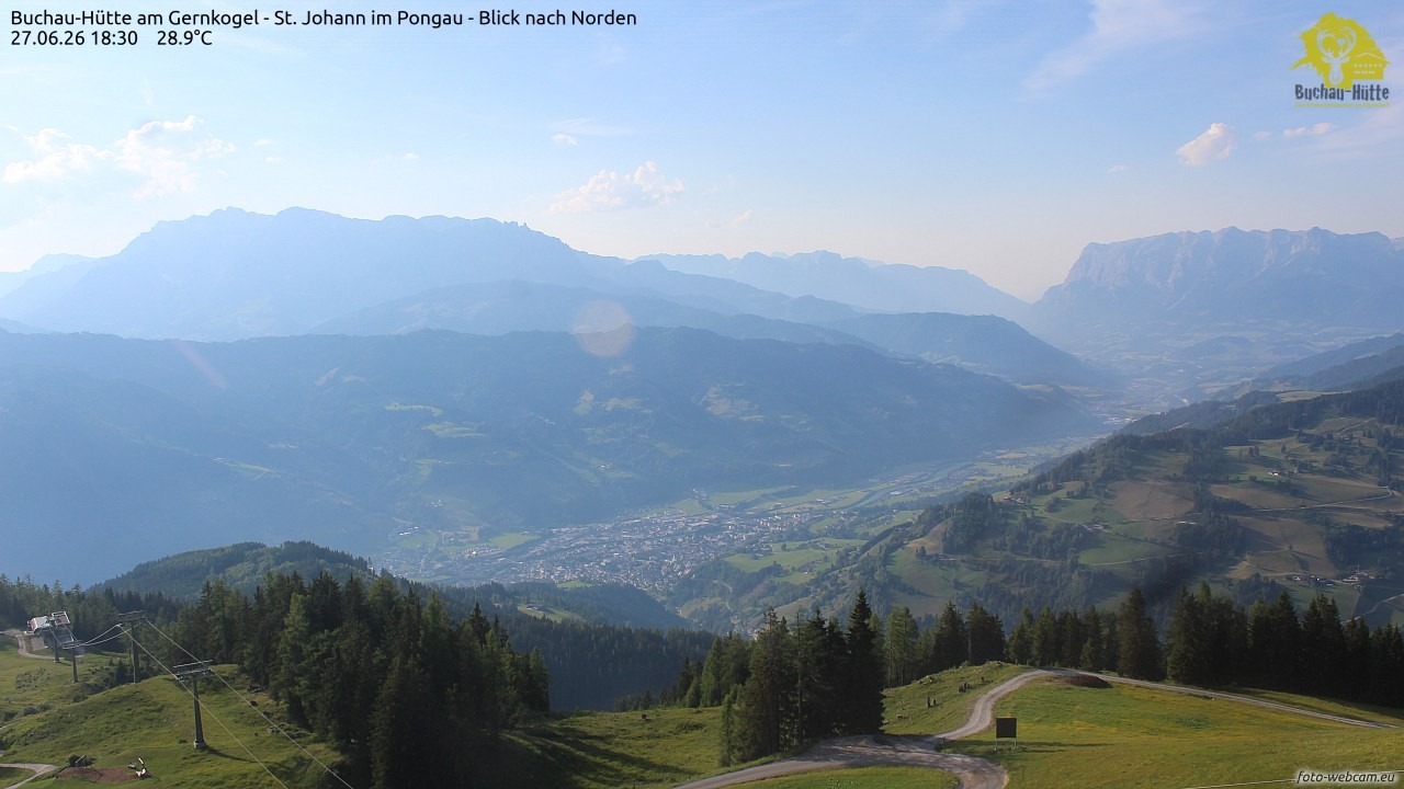 Archived image Webcam Gernkogel - View to the North