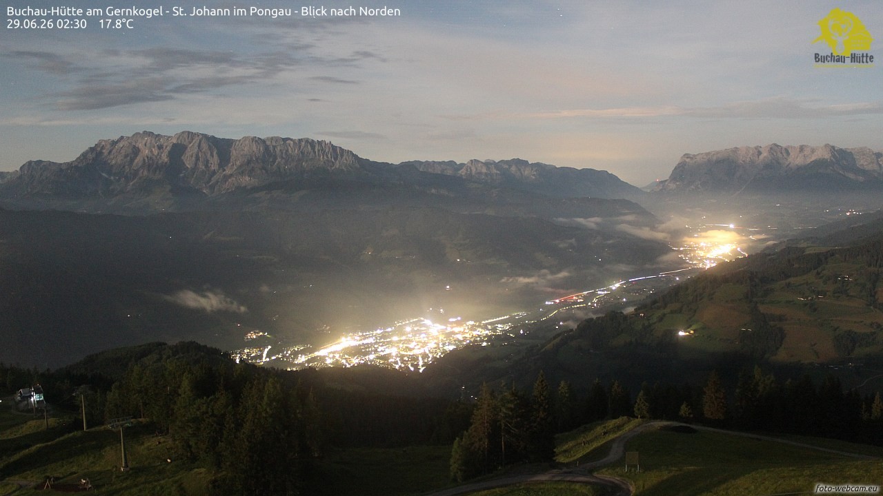 Archiv Foto Webcam Buchau-Hütte am Gernkogel - St. Johann