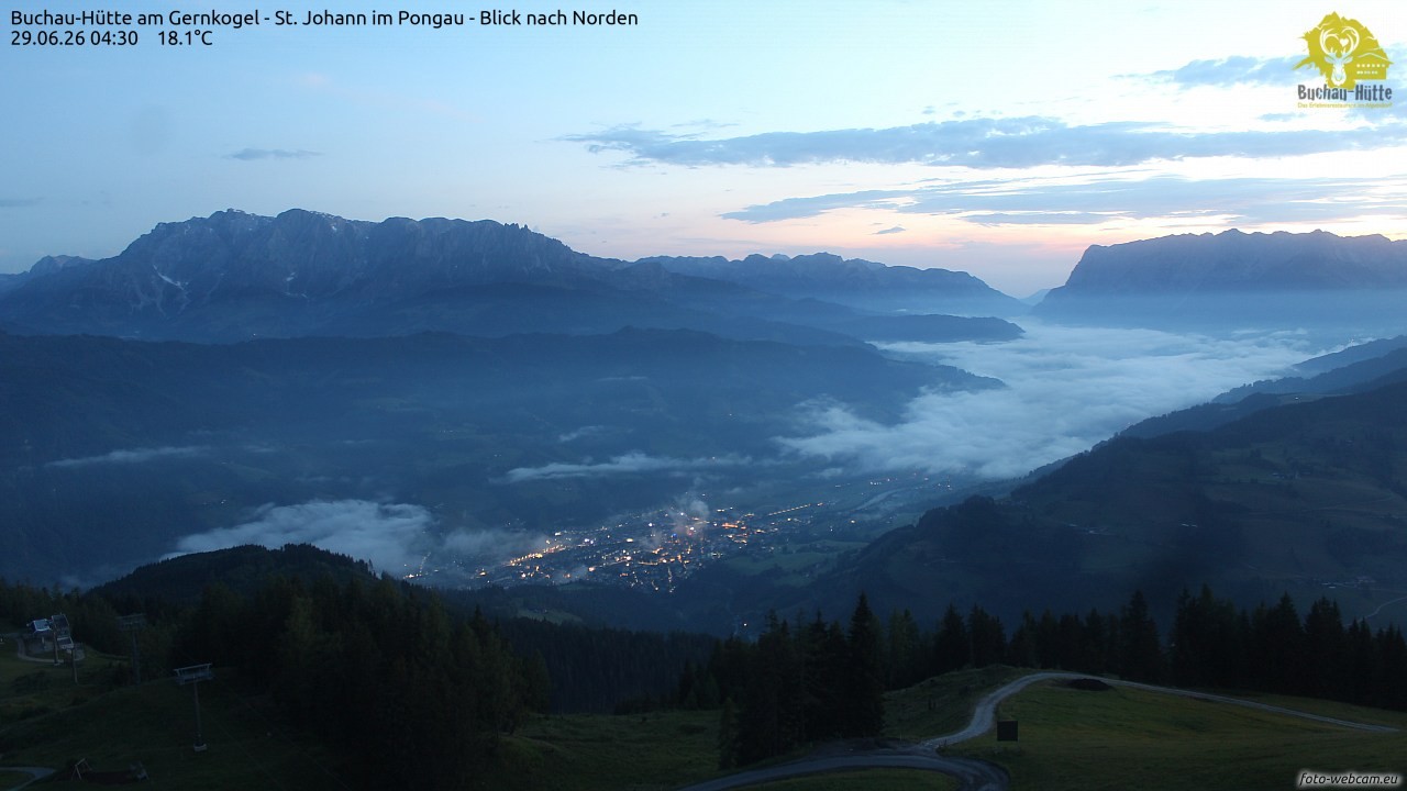 Archiv Foto Webcam Buchau-Hütte am Gernkogel - St. Johann