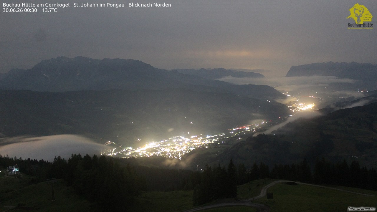 Archiv Foto Webcam Buchau-Hütte am Gernkogel - St. Johann