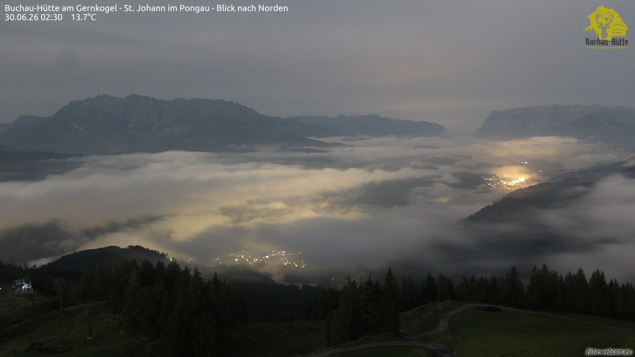Archiv Foto Webcam Buchau-Hütte am Gernkogel - St. Johann