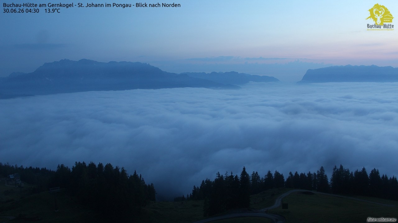 Archiv Foto Webcam Buchau-Hütte am Gernkogel - St. Johann