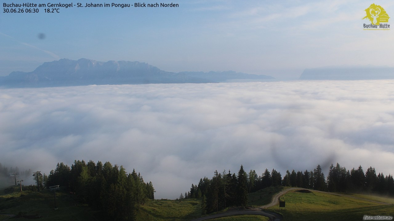 Archiv Foto Webcam Buchau-Hütte am Gernkogel - St. Johann