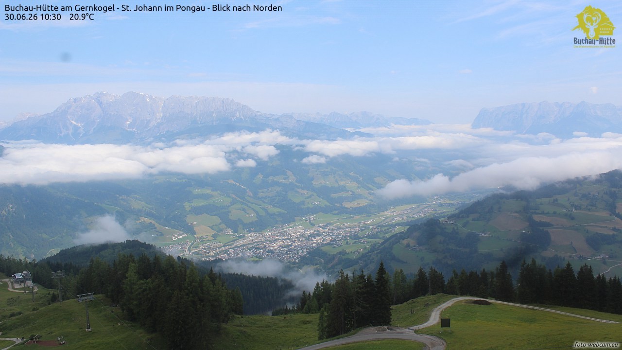 Archiv Foto Webcam Buchau-Hütte am Gernkogel - St. Johann