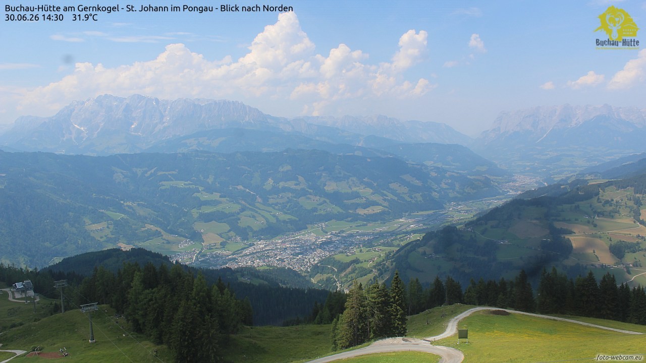 Archiv Foto Webcam Buchau-Hütte am Gernkogel - St. Johann