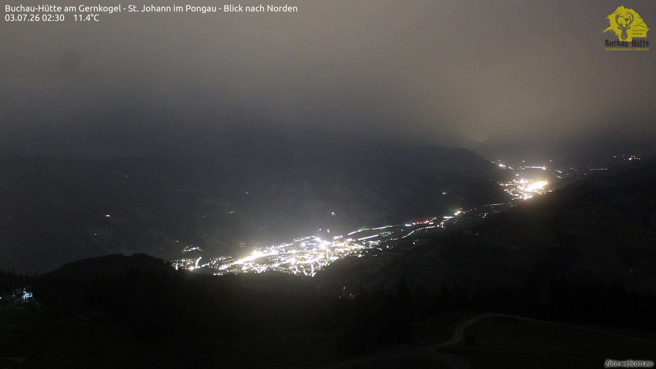 Archiv Foto Webcam Buchau-Hütte am Gernkogel - St. Johann
