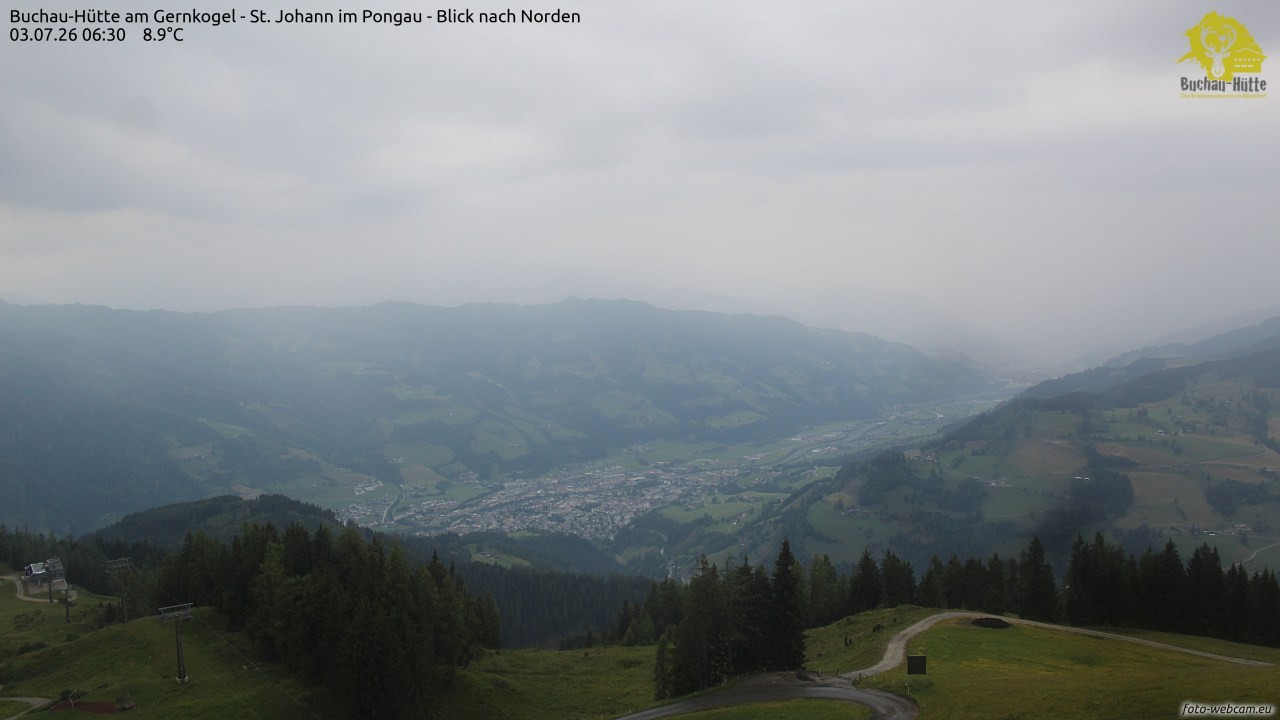 Archiv Foto Webcam Buchau-Hütte am Gernkogel - St. Johann
