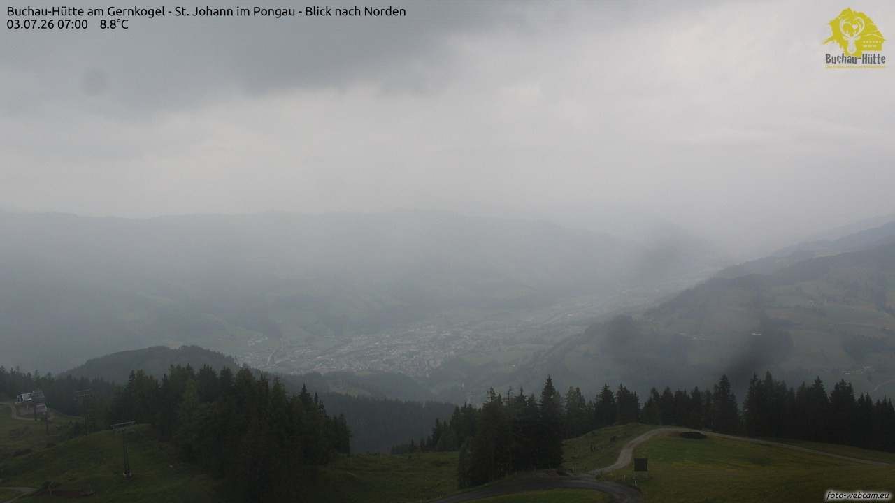Archiv Foto Webcam Buchau-Hütte am Gernkogel - St. Johann