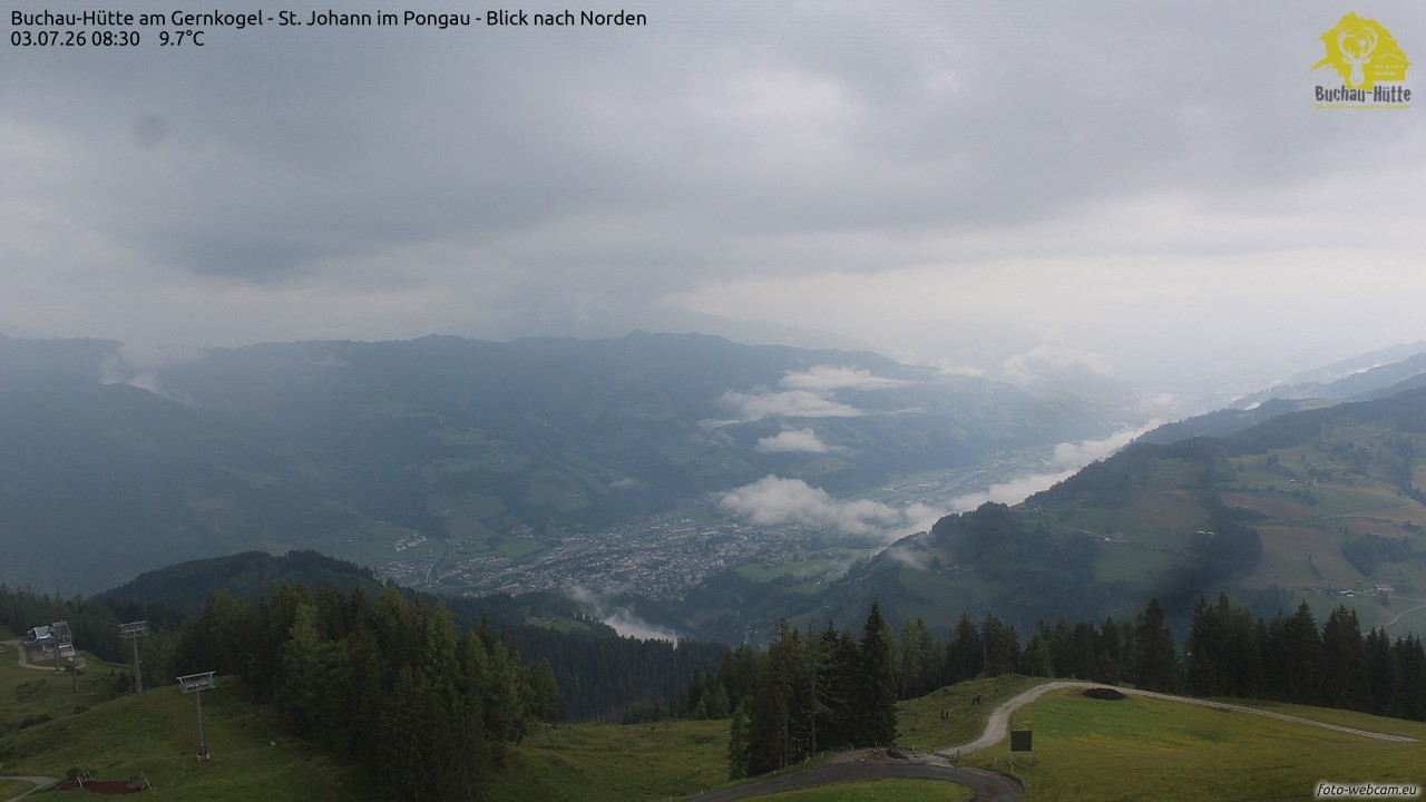 Archiv Foto Webcam Buchau-Hütte am Gernkogel - St. Johann