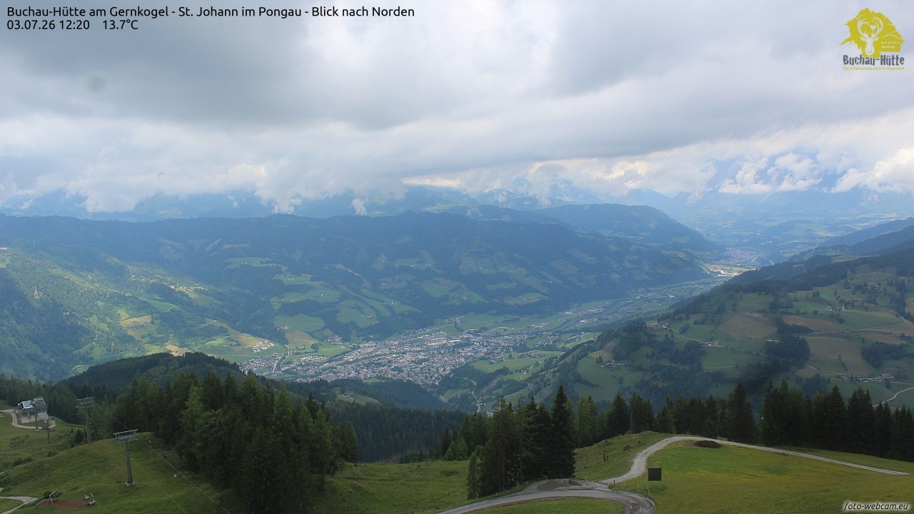 Archived image Webcam Gernkogel - View to the North