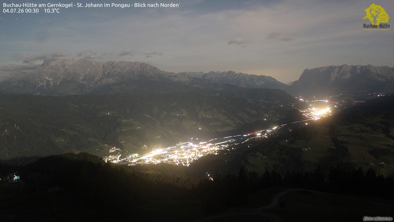 Archiv Foto Webcam Buchau-Hütte am Gernkogel - St. Johann