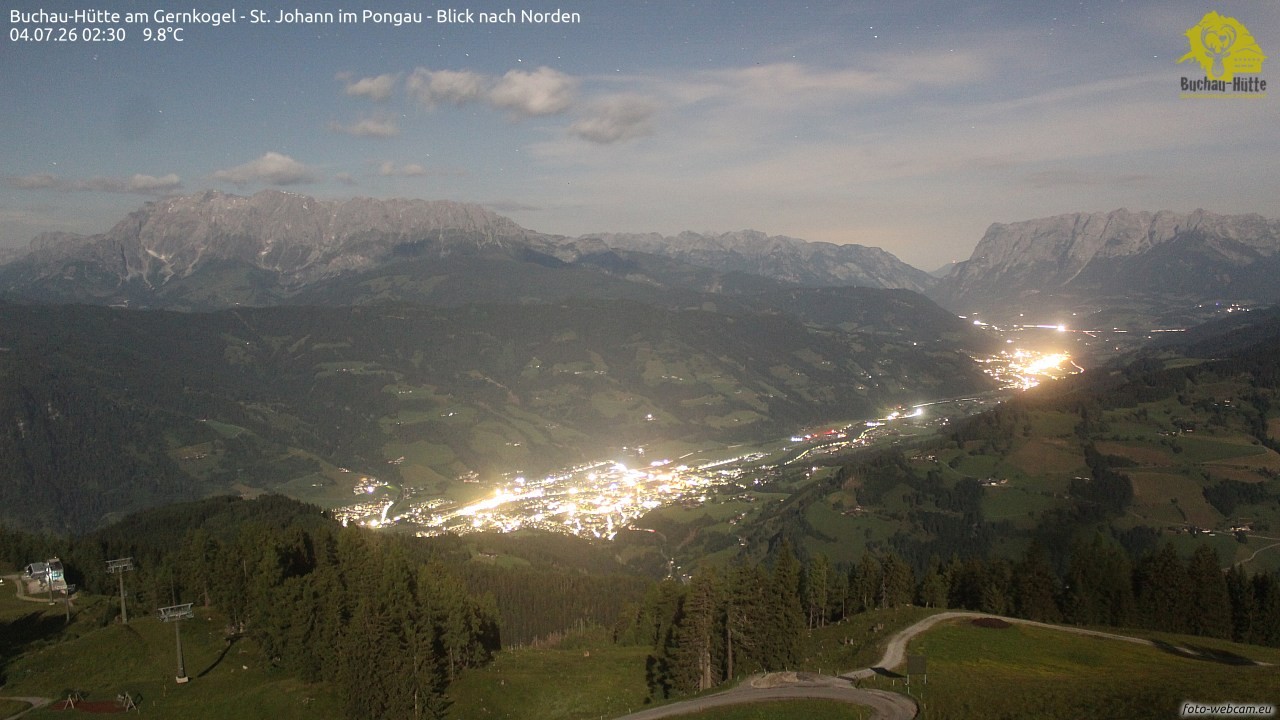 Archiv Foto Webcam Buchau-Hütte am Gernkogel - St. Johann