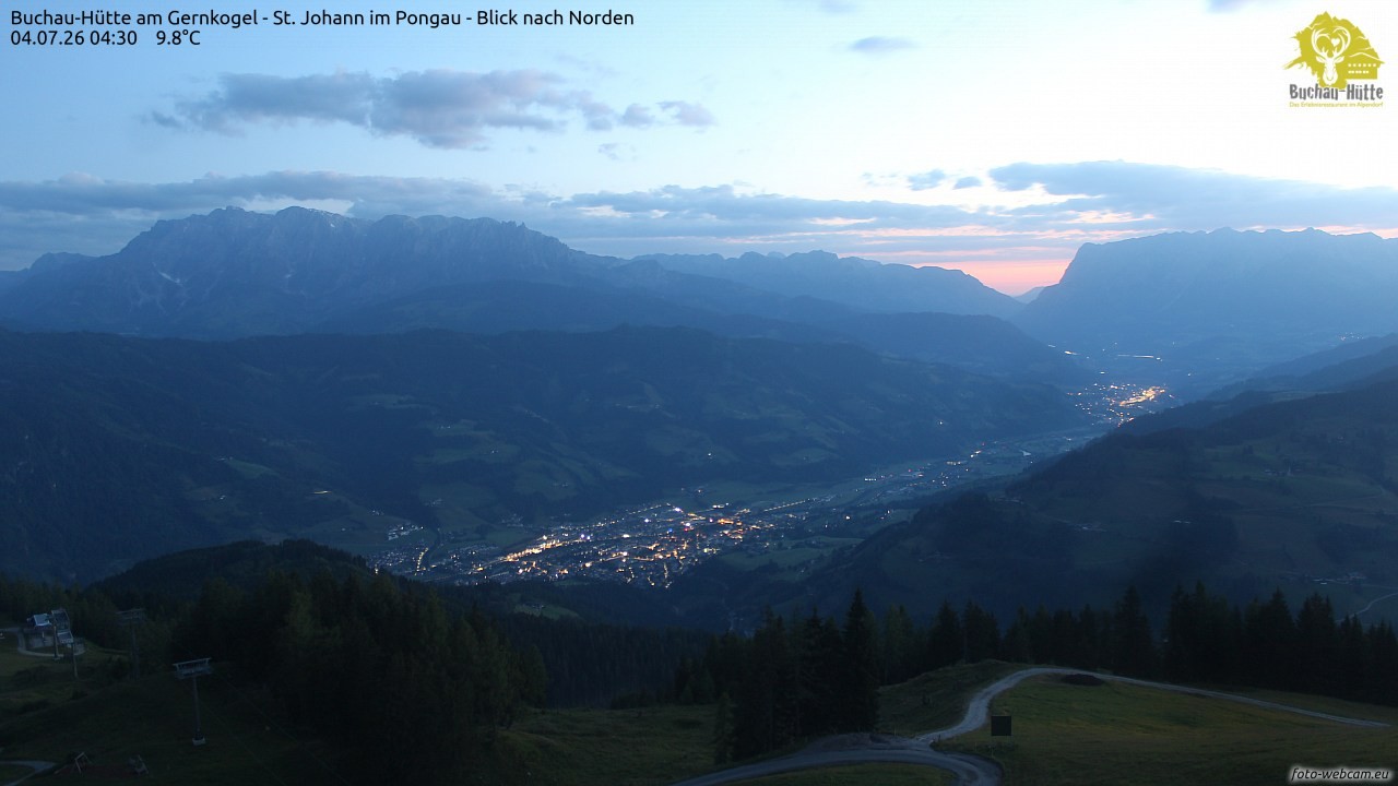 Archiv Foto Webcam Buchau-Hütte am Gernkogel - St. Johann