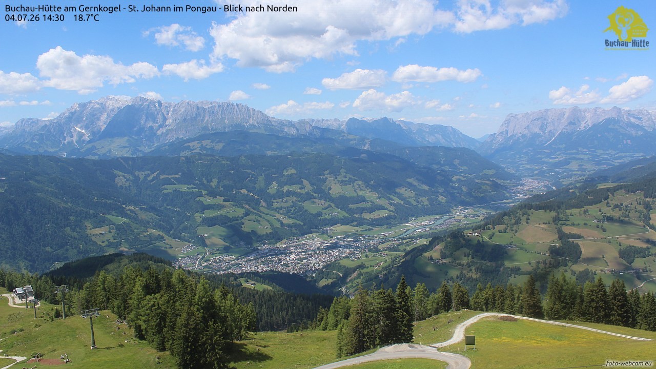 Archiv Foto Webcam Buchau-Hütte am Gernkogel - St. Johann