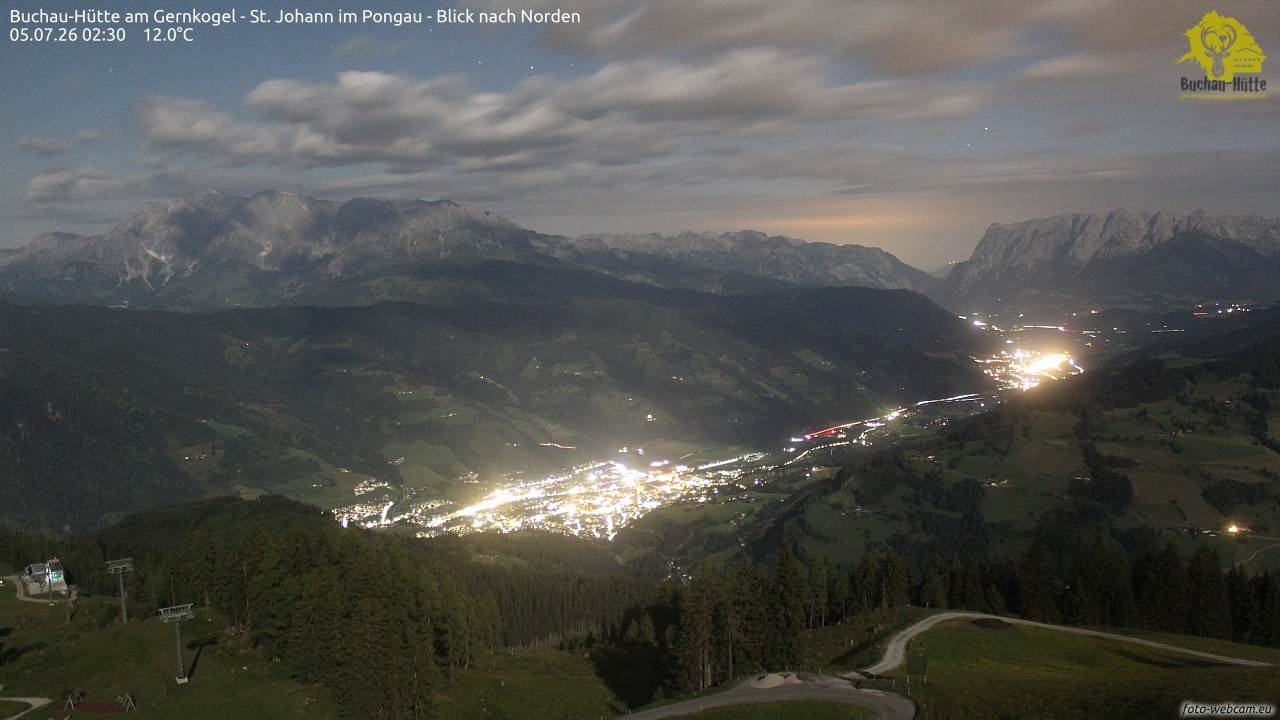 Archived image Webcam Gernkogel - View to the North