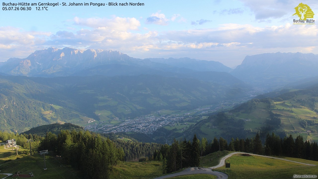 Archived image Webcam Gernkogel - View to the North