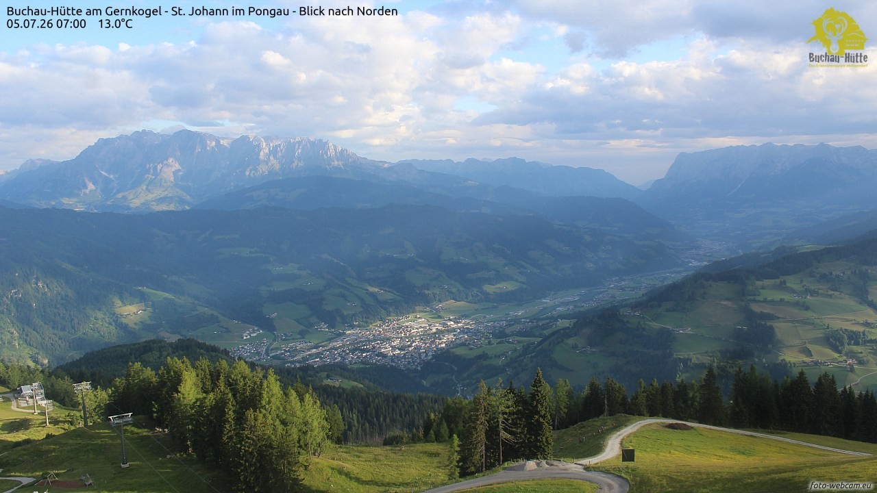 Archived image Webcam Gernkogel - View to the North