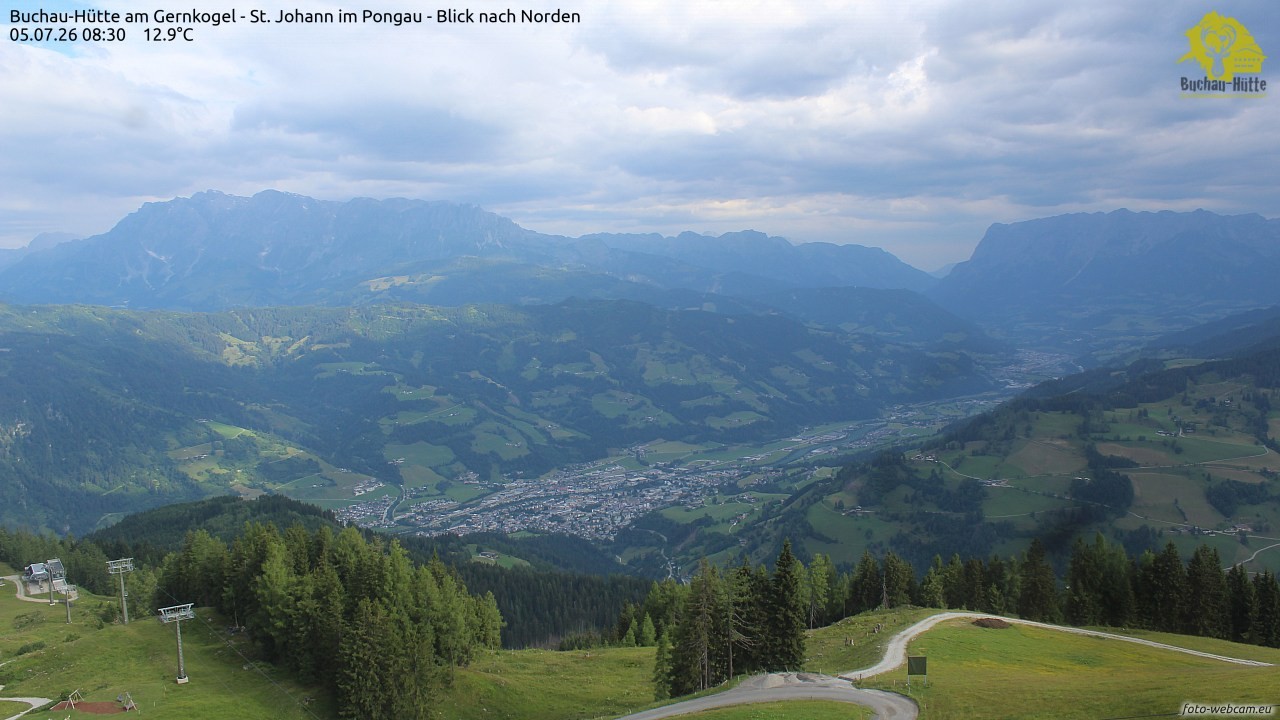 Archived image Webcam Gernkogel - View to the North