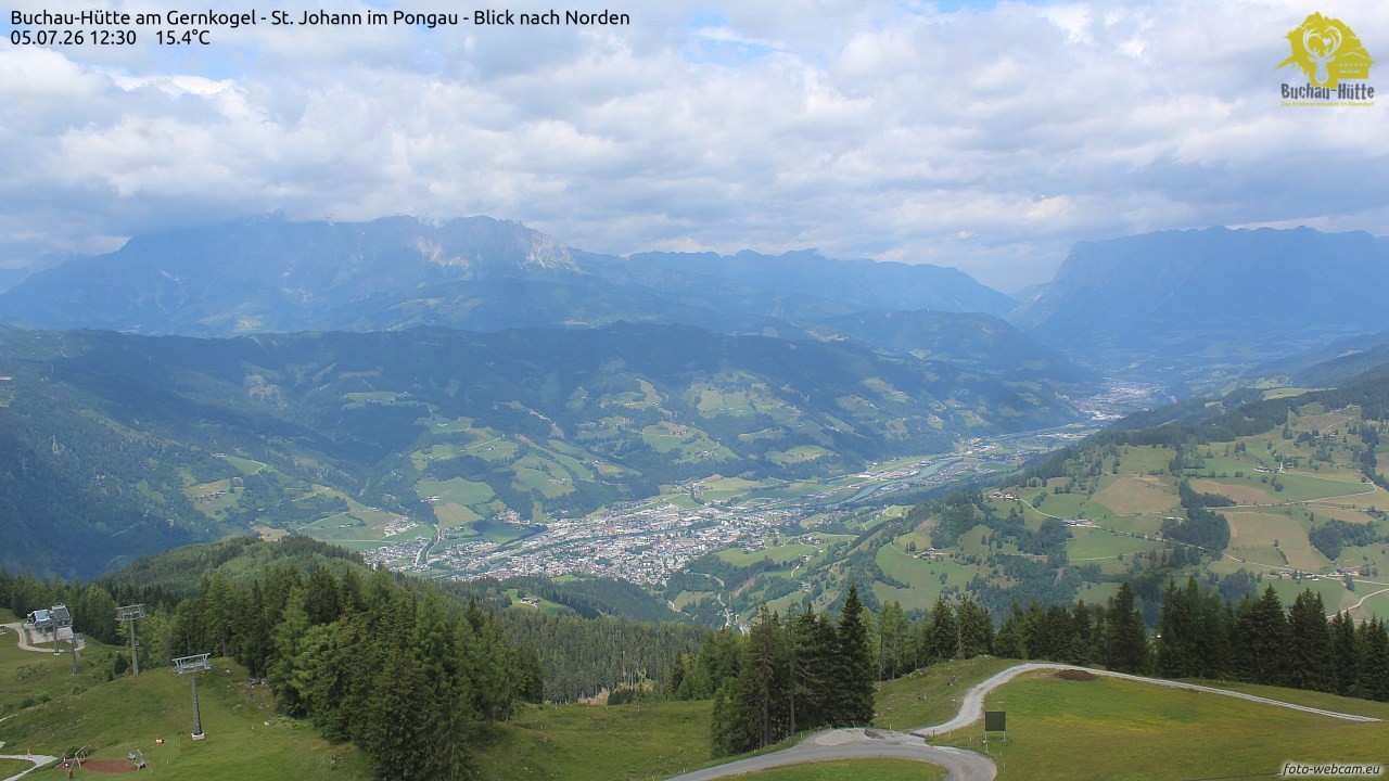 Archived image Webcam Gernkogel - View to the North