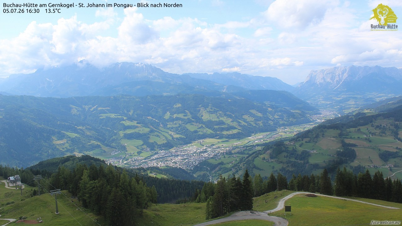 Archived image Webcam Gernkogel - View to the North