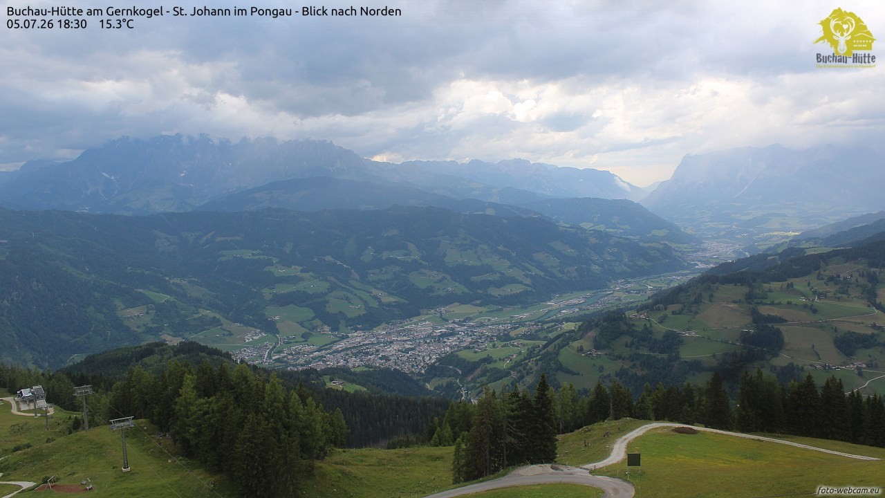 Archived image Webcam Gernkogel - View to the North