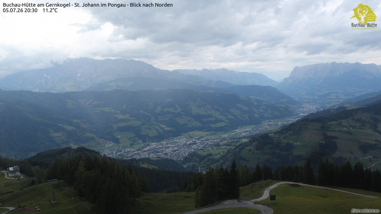 Archived image Webcam Gernkogel - View to the North