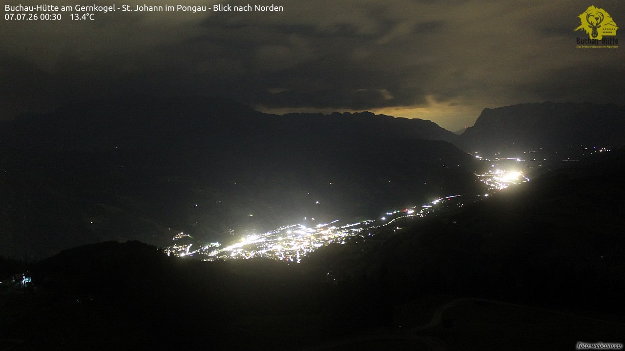 Archiv Foto Webcam Buchau-Hütte am Gernkogel - St. Johann