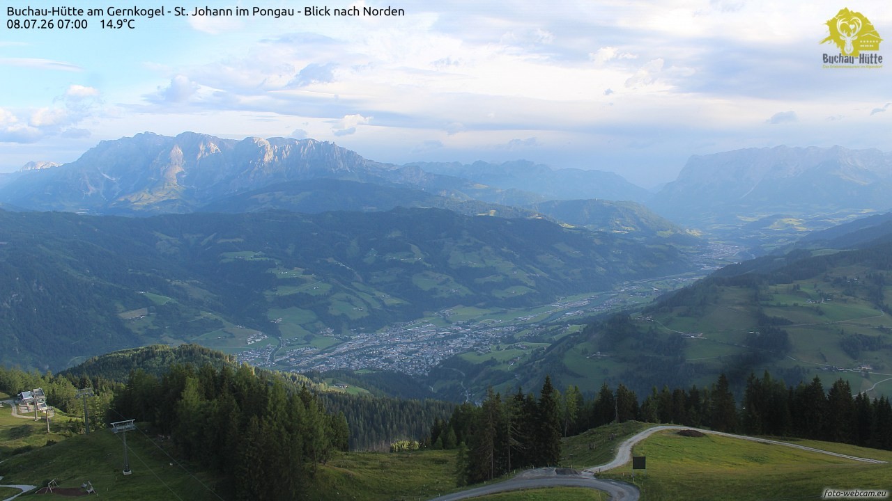 Archiv Foto Webcam Buchau-Hütte am Gernkogel - St. Johann